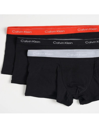 Calvin klein bokserki majtki męskie relaxed 3-pak modne bawełniane czarne wielokolorowe