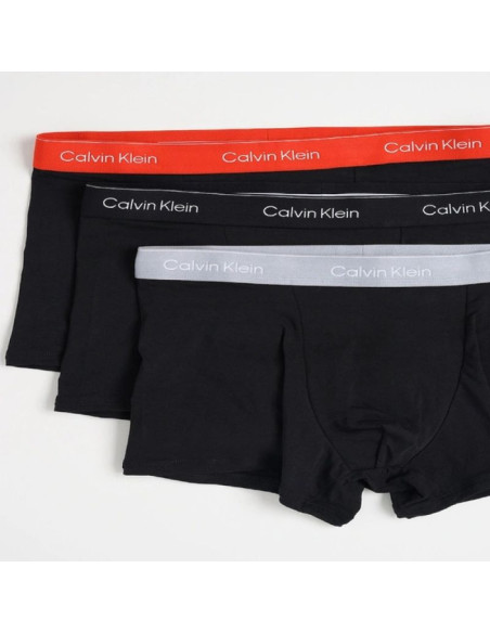 Calvin klein bokserki majtki męskie relaxed 3-pak modne bawełniane czarne wielokolorowe