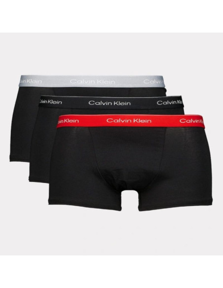 Calvin klein bokserki majtki męskie relaxed 3-pak modne bawełniane czarne wielokolorowe