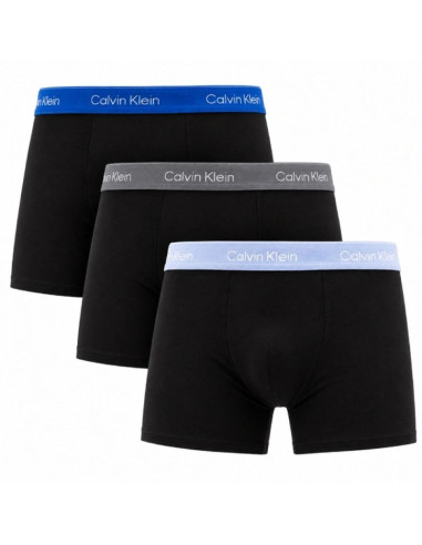 Calvin klein bokserki majtki męskie relaxed 3-pak modne bawełniane czarne niebieskie