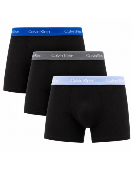 Calvin klein bokserki majtki męskie relaxed 3-pak modne bawełniane czarne niebieskie
