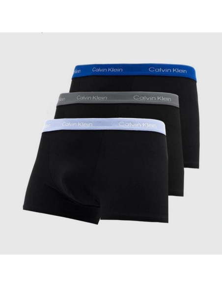 Calvin klein bokserki majtki męskie relaxed 3-pak modne bawełniane czarne niebieskie
