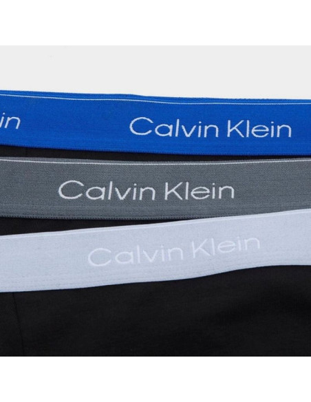 Calvin klein bokserki majtki męskie relaxed 3-pak modne bawełniane czarne niebieskie
