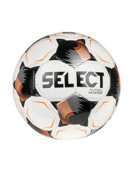 Piłka nożna select futsal master grain v26 fifa basic biało-czarno-pomarańczowa 1014386/310020