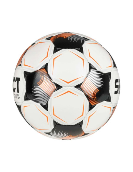 Piłka nożna select futsal master grain v26 fifa basic biało-czarno-pomarańczowa 1014386/310020