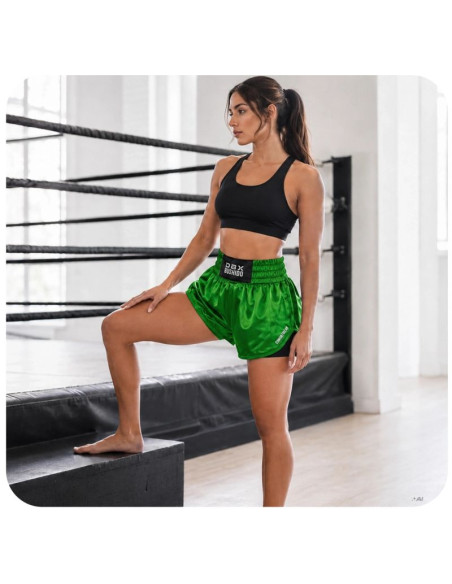 Spodenki tajskie damskie pastel green combatwear | dbx bushido