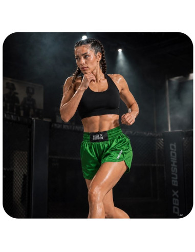 Spodenki tajskie damskie pastel green combatwear | dbx bushido