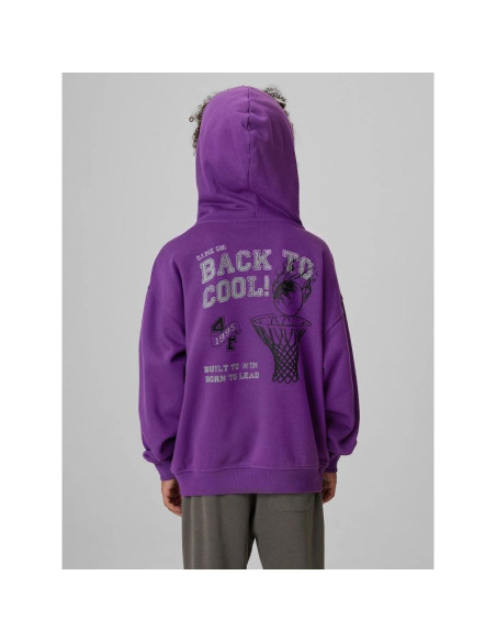 Bluza dresowa loose z kapturem chłopięca 4f 4fjraw26tswsm3194-51s
