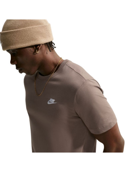 Koszulka męska nike club tee brązowa ar4997 274
