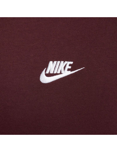Koszulka męska nike club tee burgundowa ar4997 652