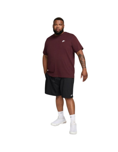 Koszulka męska nike club tee burgundowa ar4997 652