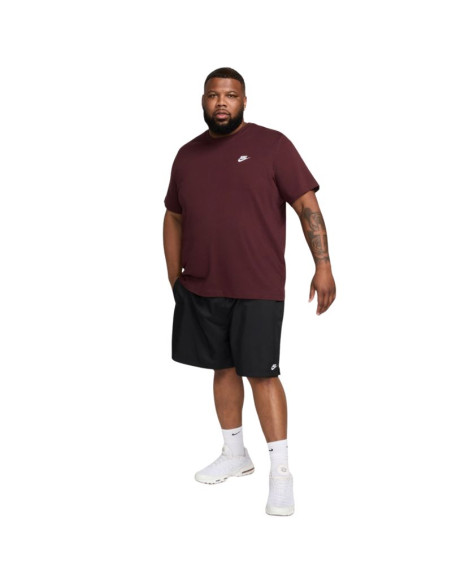Koszulka męska nike club tee burgundowa ar4997 652