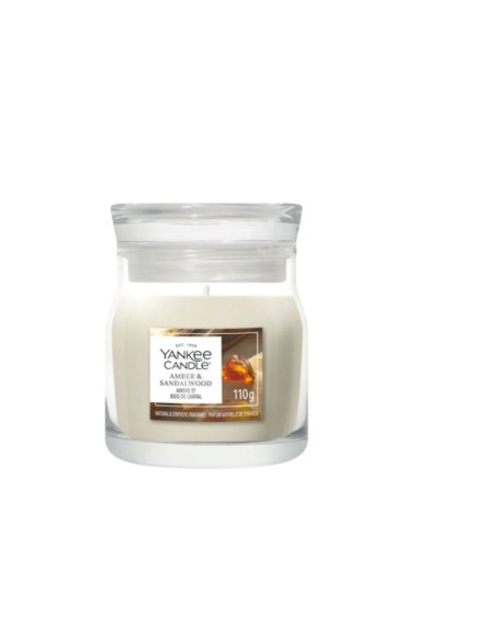 Świeca mała amber & sandalwood yankee