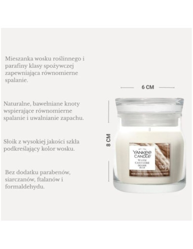 Świeca mała warm cashmere yankee