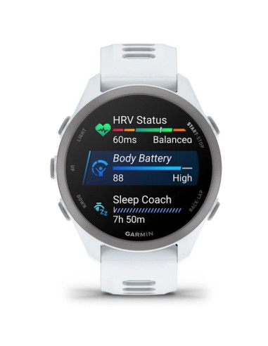 Zegarek garmin forerunner 170 42,6mm music whitestone cloud blue