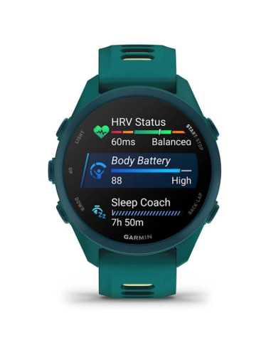 Zegarek garmin forerunner 170 42,6mm music teal green citron