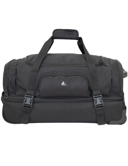 Torba podróżna trolley premium t5607-0 czarna semi line