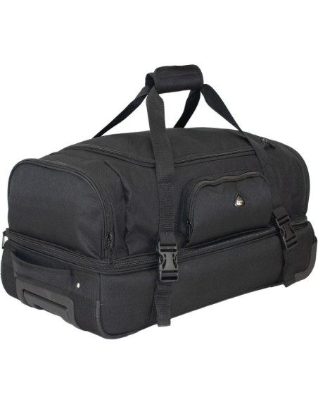 Torba podróżna trolley premium t5607-0 czarna semi line