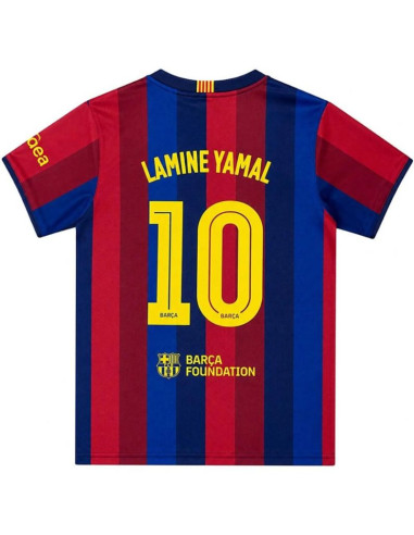 Fc barcelona lamine yamal komplet koszulka spodenki junior box 2026/27 bd19ey