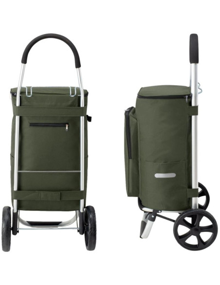 Wózek zakupowy premium khaki
