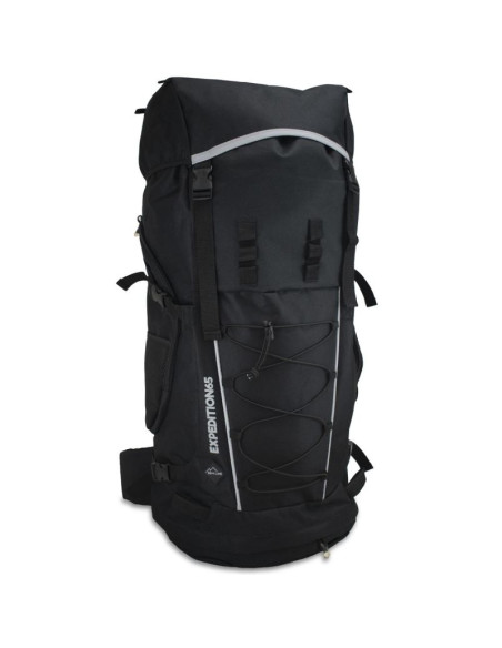 Plecak turystyczny 65l czarny semi line