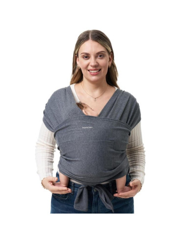 Momcozy baby wrap carrier ciemno-szary | nosidełko |