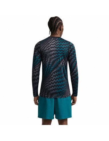 Koszulka bramkarska męska nike dri-fit gardien vi czarno-szaro-niebieska hv8306 010