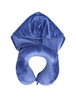 Travel blue poduszka z pianki memory tranquility hoddie z kapturem 2