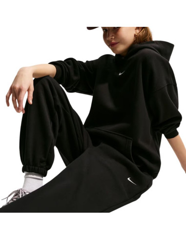 Spodnie dla dzieci nike sportswear studio fleece czarne im4905 010