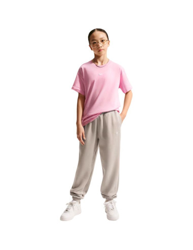 Spodnie dla dzieci nike sportswear studio fleece beżowe im4905 211