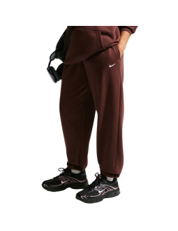 Spodnie dla dzieci nike sportswear studio fleece brązowe im4905 658