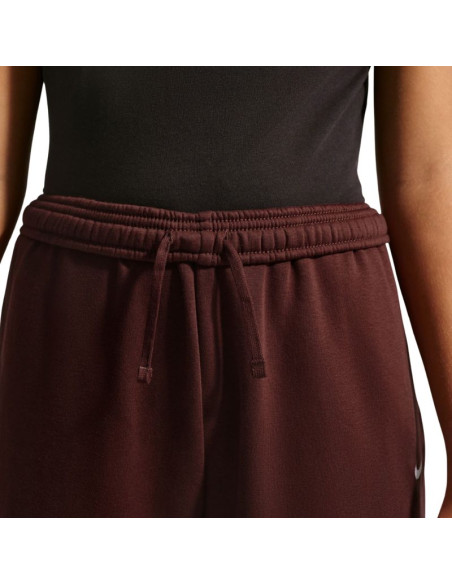Spodnie dla dzieci nike sportswear studio fleece brązowe im4905 658