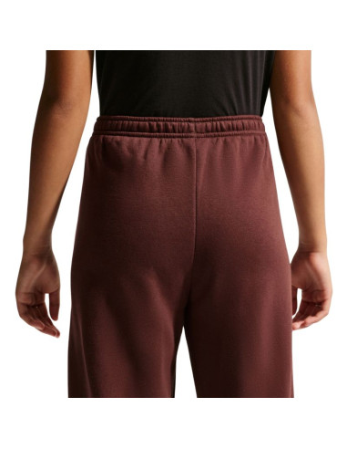 Spodnie dla dzieci nike sportswear studio fleece brązowe im4905 658