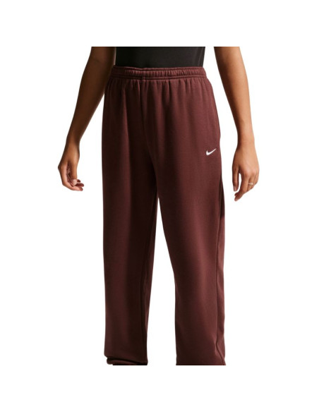 Spodnie dla dzieci nike sportswear studio fleece brązowe im4905 658