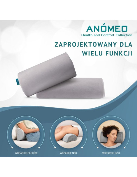 Poduszka pod plecy duży półwałek anomeo