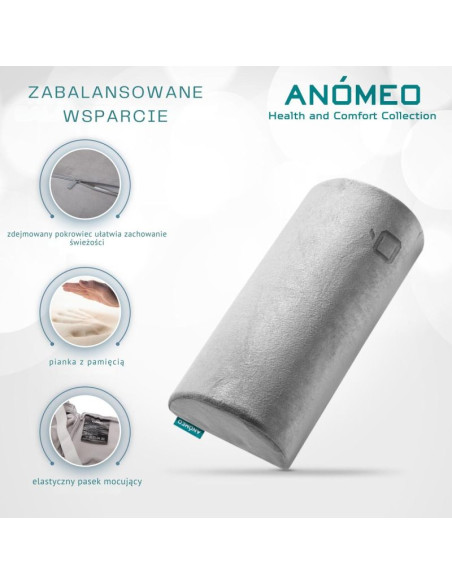 Poduszka pod plecy duży półwałek anomeo