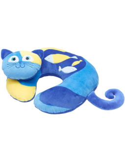 Travel blue poduszka podróżna dziecęca kotek sleepy 2