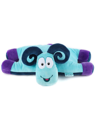 Travel blue poduszka podróżna dziecęca baranek sammy