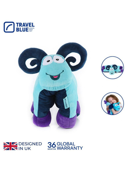 Travel blue poduszka podróżna dziecęca baranek sammy