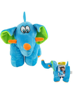 Travel blue poduszka podróżna dziecęca slonik trunky