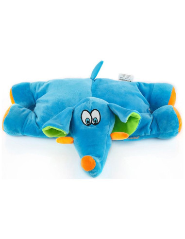 Travel blue poduszka podróżna dziecęca slonik trunky