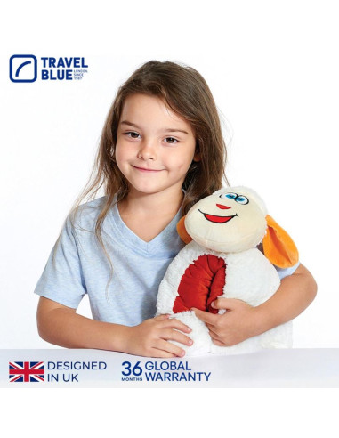 Travel blue poduszka podróżna dziecęca owieczka snowy