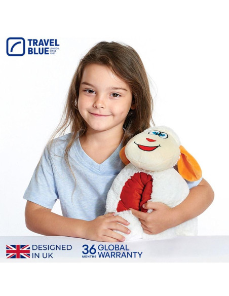 Travel blue poduszka podróżna dziecęca owieczka snowy