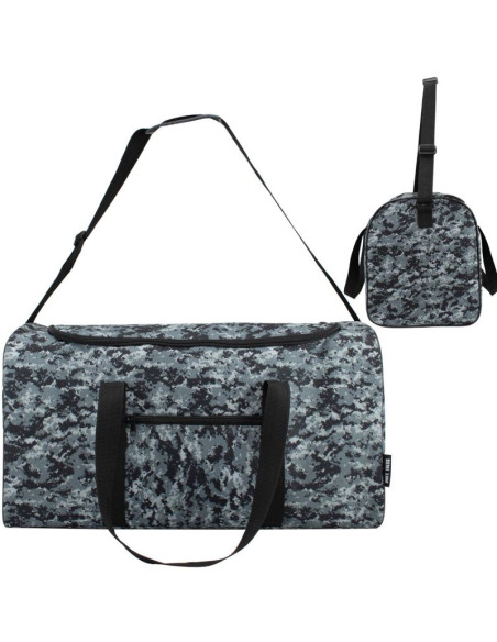 Torba fitness/podróżna a3032 czarne moro semi line