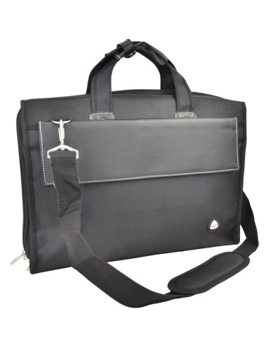 Torba z opcją na laptop czarna semi line