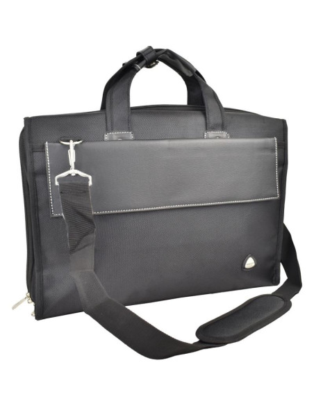 Torba z opcją na laptop czarna semi line