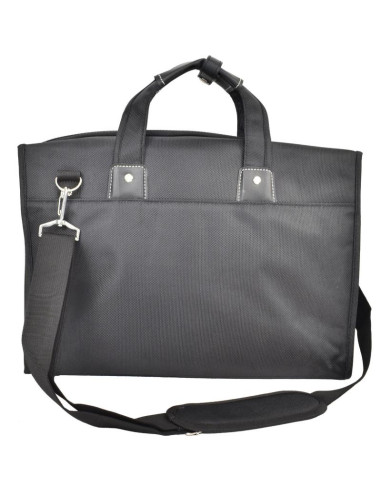 Torba z opcją na laptop czarna semi line