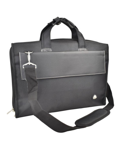 Torba z opcją na laptop czarna semi line