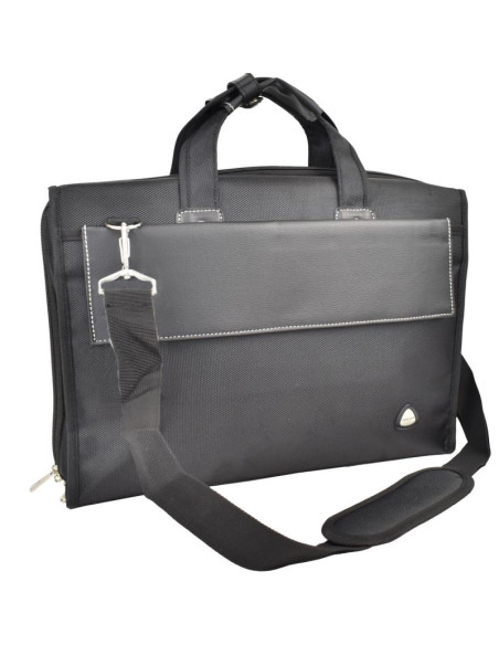 Torba z opcją na laptop czarna semi line