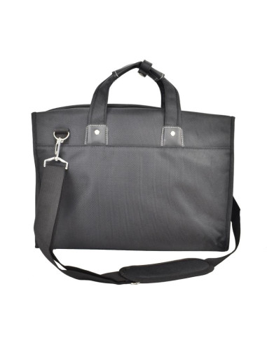 Torba z opcją na laptop czarna semi line